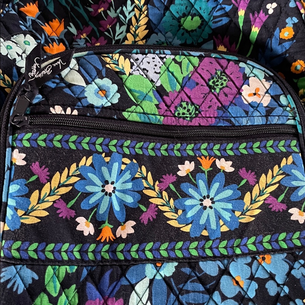 VERA BRADLEY Midnight Blues Campus Backpack | EUC - Picture 2 of 10